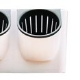thumbnail image 3 of Macetero de pared pequeño de 2 bolsillos Macetas de riego automático Macetas de jardín Patio Patio Plantas Macetas Macetas Contenedor Accesorios Macet Blanco shamjiam Macetas de riego automático, 3 of 6