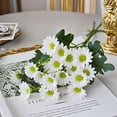 thumbnail image 5 of CQCYD St Patrick's Day Artificial Flowers, Little Simulation Bouquet Chamomile Wedding Home Decoration Chrysanthemum Jumping Orchid Chrysanthemum Small Fresh Silk Flower for Table Centerpiece Party, 5 of 8