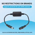 thumbnail image 2 of 24 Hour Auto Reboot Router Routing Timer Reset Tool DC Power Timing Fiber Modem Router DC Power Manager Black, 2 of 7