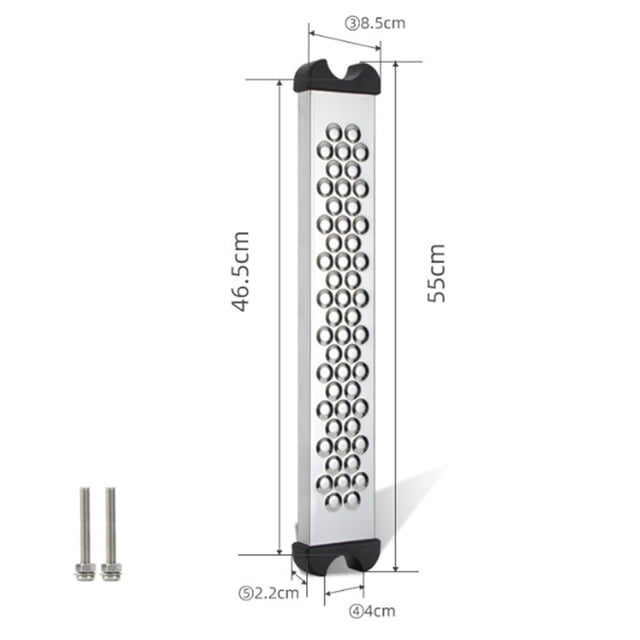 Mosiee 304 Stainless Steel Pool Ladder Steps With Non-Slip Rubber Pads