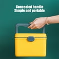 thumbnail image 5 of Hiroekza Medicine Organizer Portable Medicine Cabinet with Handle Large Capacity Multi-layer Plastic Storage Box for Home Travel Emergency First Aid Kit 8.3x6.1x6.1in Yellow, 5 of 8