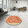 thumbnail image 3 of Ahgly Company Indoor Rectangle Abstract Orange Red Area Rugs, 2' x 4', 3 of 6
