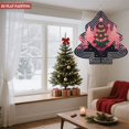 thumbnail image 4 of Stylish Metal Hanging Christmas Tree Wind Spinner - Geometric Design with Red Lights Perfect for Yard & Garden Decor, 4 of 7