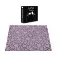 thumbnail image 4 of Ambesonne Christmas Jigsaw Puzzle Durable Cardboard, Vintage Doodle Art Balls, 1000 pcs, Purple Grey and Lilac, 4 of 6
