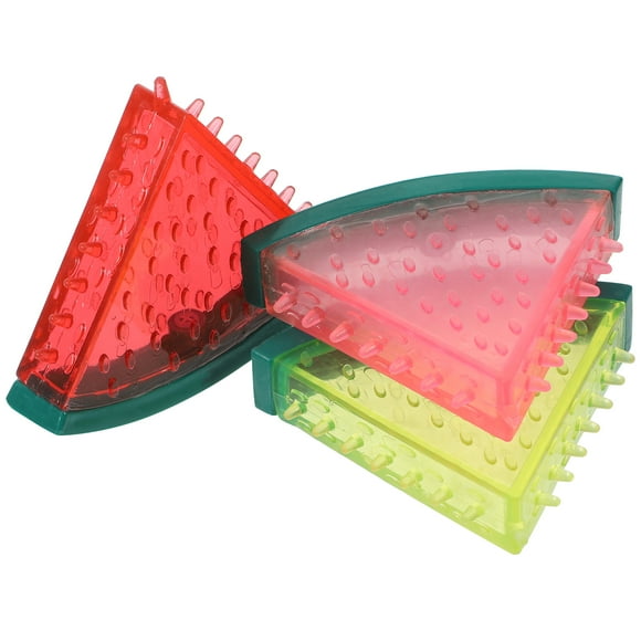 Juguete para masticar de 3 uds, Adorable juguete para cachorros con forma de fruta, juguete Molar interactivo, suministro para perros