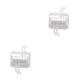 thumbnail image 2 of Wosthever Gancho adhesivo sin costuras con soporte de carga de 2KG Ganchos de pared resistentes al desgaste Palo fuerte Estante de almacenamiento Blanco 2Conjunto, 2 of 6
