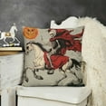 thumbnail image 2 of Ullo0ord Halloween Pillow Covers Skeleton Knight Pumpkin Throw Pillow Covers Holiday Farmhouse Pillowcase Couch Cushion Case for Indoor Outdoor Home Sofa Decor 18x18in, 2 of 5