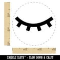 thumbnail image 2 of Closed Eye Sleeping Eyelashes Self-Inking Rubber Stamp Ink Stamper - Red Ink - Small 3/4 Inch, 2 of 7