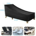 thumbnail image 5 of Coolmade 2 Pack Black Patio Chaise Lounge Covers, Durable Outdoor Chaise Lounge Covers Water Resistant,83"L x 30"W x 32"H inch, 5 of 7