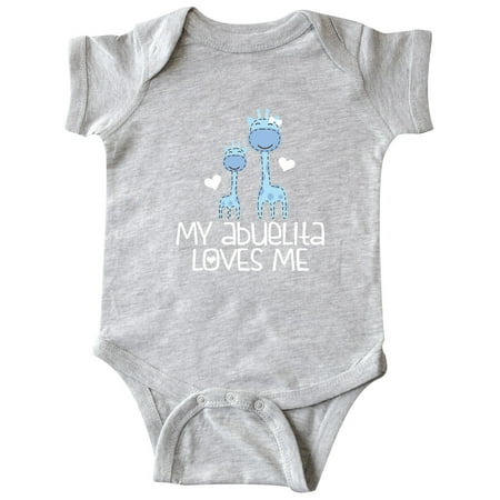 

Inktastic My Abuelita Loves Me Boy Outfit Gift Baby Boy or Baby Girl Bodysuit