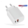 thumbnail image 1 of Cargador de 20 W PD + QC3.0 con dos puertos USB y cabezal de carga dual para teléfonos Apple 12 Android, 1 of 5