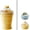 A, variant on 2-in-1 Collapsible Silicone Ice Ball Maker Cup – Reusable ice sphere mold with straw and lid, easy demolding, perfect for coffee, juice, home, or outdoor use