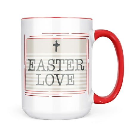 

Neonblond Easter Love Religious Easter Cross Neutral Mug gift for Coffee Tea lovers