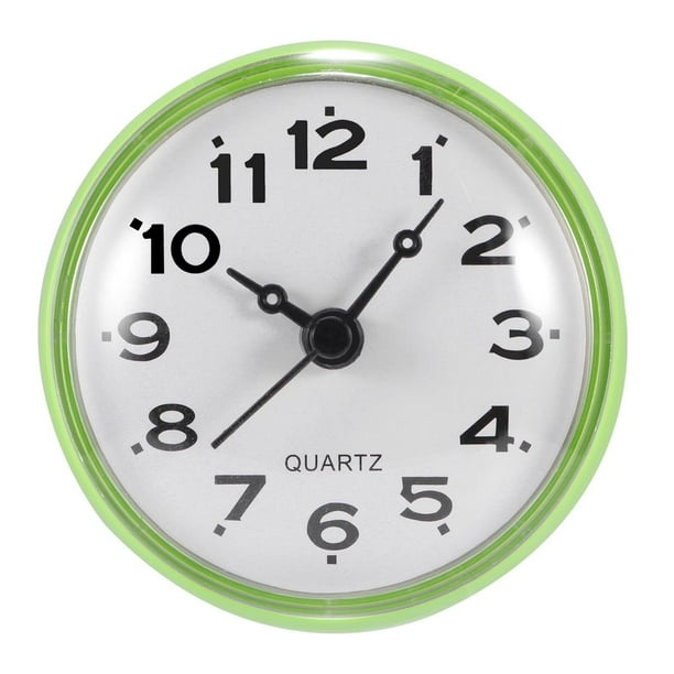 Toystoory Reloj despertador portátil junto a la cama Reloj de pared verde Reloj despertador resistente al agua Reloj colgante preciso Reloj despertador Accesorios de baño Toystoory HA015496-00