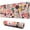 Dogs with Pioneer, variant on Long Mouse Pads for Desk,Dogs with Pioneer Flower Desk Mats on Top Of Desks, Desk Mouse Pad Extra Large with 3mm Non-Slip Base and Stitched Edge for Gaming,Office,Work,Home 31.5"x11.8"
