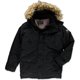 thumbnail image 1 of Parka de piel sintética Ben Sherman para hombre negro mediano Anorak, 1 of 1