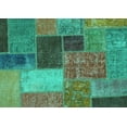 thumbnail image 1 of Ahgly Company Indoor Rectangle Patchwork Turquoise Blue Transitional Area Rugs, 2' x 3', 1 of 4