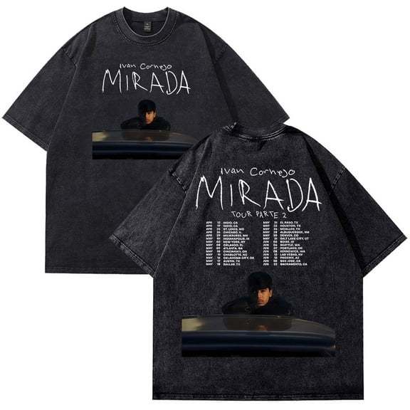 Ivan Cornejo Mirada Tour 2025 T-Shirt Vintage Wash Tee Women Men Short Sleeve Fashion Crewneck Tee