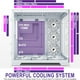 thumbnail image 5 of Funda para PC FOIFKIN F600 con ventilador ARGB ATX Mid-Tower de 7 PWM, color blanco, 5 of 8