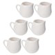 thumbnail image 1 of Small Sauce Jugs 6Pcs White Ceramic Sauce Dispensing Containers For General Users Simple Style, 1 of 5
