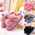 thumbnail image 3 of Tejiojio Women's Daily Home Furry Rabbit Ears Indoor Slippers Soft Comfort Footwear Shoees, 3 of 4