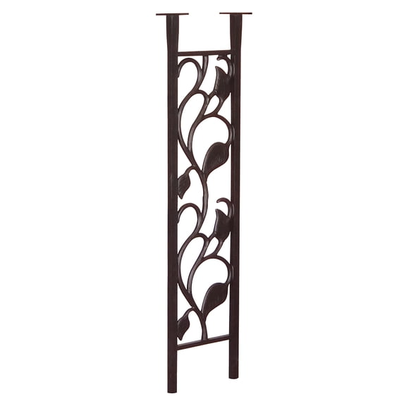Special Lite Products Floral Standard Direct Burial Mailbox Post in Black finish