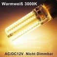 thumbnail image 2 of GY6.35 LED Filament Light Bulb, G6.35 LED 12V, 7W Replacement Halogen Bulb 50W, Warm White 3000K, 360 Beam Angle, for Cabinet Lighting, Non-Dimmable (, 2 of 5