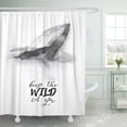 thumbnail image 1 of ABPHQTO Animal vida silvestre lindo acuarela ballena acuarela libro gráfico personaje Color dibujado cortina de ducha cortina de baño 165x180 cm ABPHQTO PKNMT66x72Shower-11806, 1 of 2