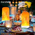 thumbnail image 4 of 2Packs Rechargeable Flame Light Bulbs,Remote Control,3 Timer,5V/1A Charging,Flickering Fire Effect,Gravity for Upside Down,Flameless Candles for Halloween Christmas Home Decor,Non-Hardwired, 4 of 5