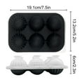 thumbnail image 2 of Silicone Ice Cube Mold, Food Grade Silicone Whiskey Ice Maker with Spherical and Angular Ice Cubes, Easy Release Ice Tray for Household and Cocktail Use, 2 of 6