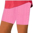 thumbnail image 3 of Kaemgyyd Women Pajama Shorts Breathable High Waisted Slim Sleep Shorts Trendy Hollow out Summer Shorts for Yoga Running, 3 of 6