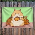 thumbnail image 3 of Hamster Eating Stash of Food Home Business Office Sign, 3 of 3