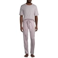 thumbnail image 5 of Hanes Short Sleeve Crew Neck Striped Pajamas (Men's) 2 Piece Set, 5 of 6