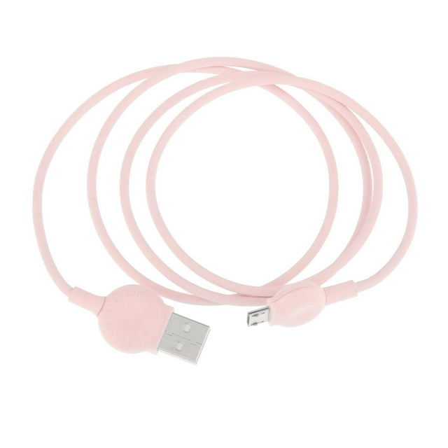 Cable USB MagiDeal de 1 m, cable de carga de alta velocidad, cable de sincronización de datos extra largo Micro USB Rosa