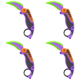 thumbnail image 1 of Cuchillo de impresión 3D Diseño creativo Mini modelo para niños niñas Púrpura, 1 of 2