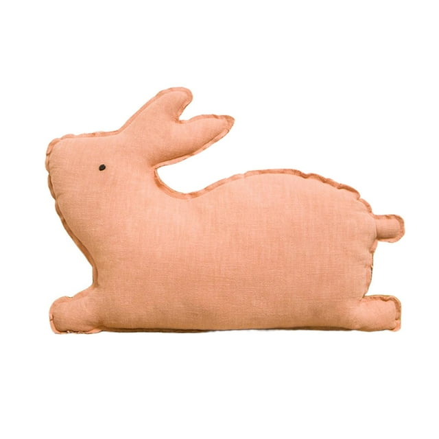 DOLITY Coussin Animaux Mignons, Jouets en Peluche Confortables Coussin Rabbit