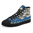 thumbnail image 7 of Louisiana Brown Pelican With Magnolia Map High Top Canvas Shoes Sneakers Black Size 4.5, 7 of 7