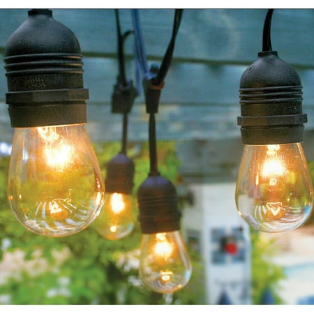 Hi Line Gift Ltd Vintage Commercial Patio String Lights With 12 Hi Line Gift Ltd Vintage Commercial Patio String Lights With 12 Edison Light Bulbs And Hanging Sockets Com