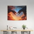 thumbnail image 2 of Easygdp Red And Blue Fire Cloud Dragon Tapestrys Boutique Decor Wall Hanging for Living Room Bedroom Office Decor 29x37in, 2 of 8