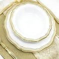 thumbnail image 3 of VEZEE Aristocrat Collections Dinner Plate White & Gold 10.25" Pack of 40, 3 of 3