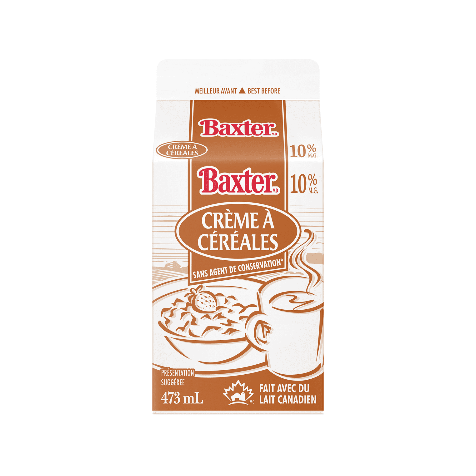 Baxter 10% Cereal Cream, 473 mL