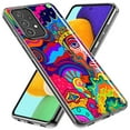 thumbnail image 2 of MUNDAZE Samsung Galaxy A31 Shockproof Clear Hybrid Protective Phone Case Neon Psychedelic Indie Hippie Indie King Cover, 2 of 5
