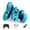 Blue, variant on Wdhugt 2.4G High-Speed Mini Double-Sided Stunt Car With 360 Rotating Tumbling Lights Remote Control Toy Green 9.44 Inch Plastic Green