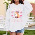 thumbnail image 2 of KHONTS Cartoon Printed Hoodies for Girls Cute Winter Fall Long Sleeve Hooded Sweatshirts Casual Loose Fit Warm Pullover Tops with Pocket,Size 4-14 Years, 2 of 4