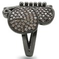 thumbnail image 5 of Ruthenium Brass Ring with AAA Grade CZ in Champagne for Women Style 0W290, 5 of 5