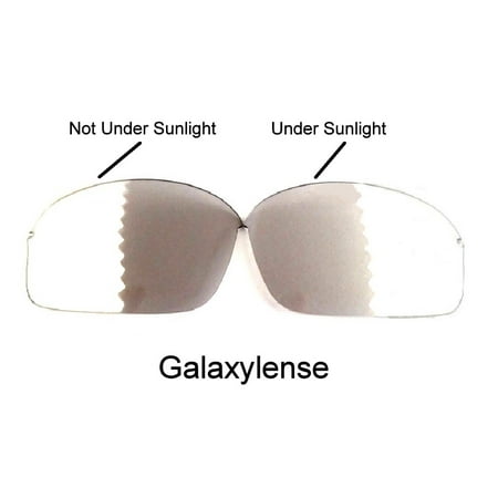 Galaxy Replacement Lenses for Oakley Half Wire 2 Photochromic Transition Change To Darker Grey Color 