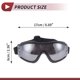 thumbnail image 4 of Gafas de montar en motocicleta Unique Bargains 1 Pc PC PU gafas de sol deportivas al aire libre para motocross, bicicleta de tierra, ATV con lente tono plateado y marco negro, 4 of 6