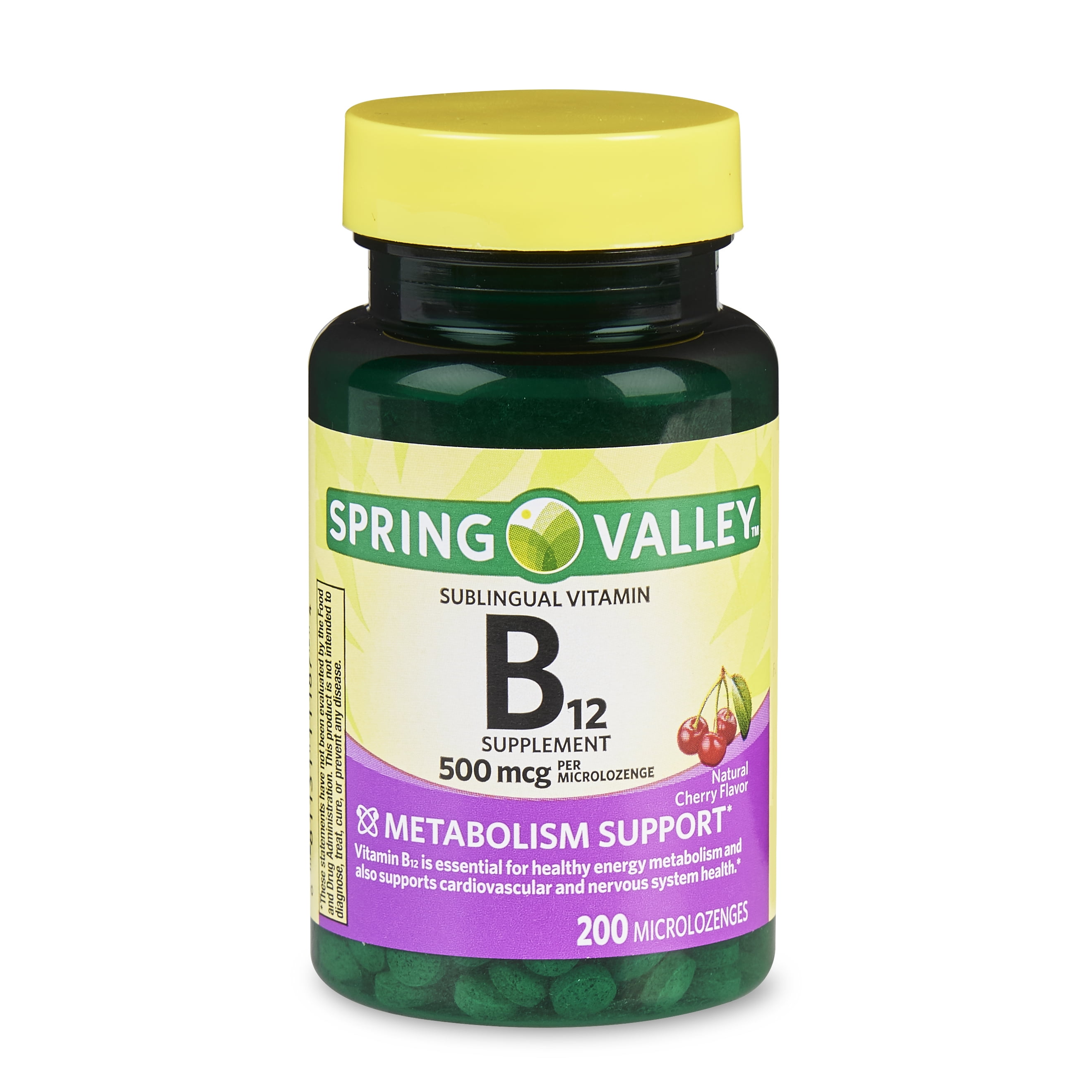 min accu Respect 2 Pack) Spring Valley Vitamin B12 Microlozenges, 500 mcg, 200 Ct -  Walmart.com