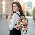 thumbnail image 6 of FORMRS Mini Backpack Purse for Women Quilted Travel Daypack Casual Shoulder Bag, Beige Abstract, 6 of 7