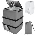 thumbnail image 2 of Hot Tub Spa Heater Pump Cover Protective Hot Tub Pump Cover Waterproof Hot Tub Insulated Pump Cover Dustproof Hot Tub Heater Pump Cover for Most Hot Tub Spa Heater Pumps All Weather Protection-gray-, 2 of 10